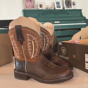 Ariat Brown and Tan Western Boots
